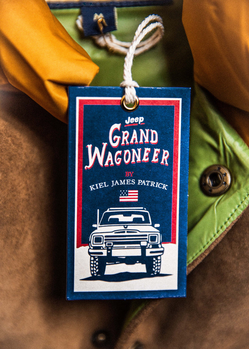 Jeep® x KJP Grand Wagoneer Puffer Vest in Tan