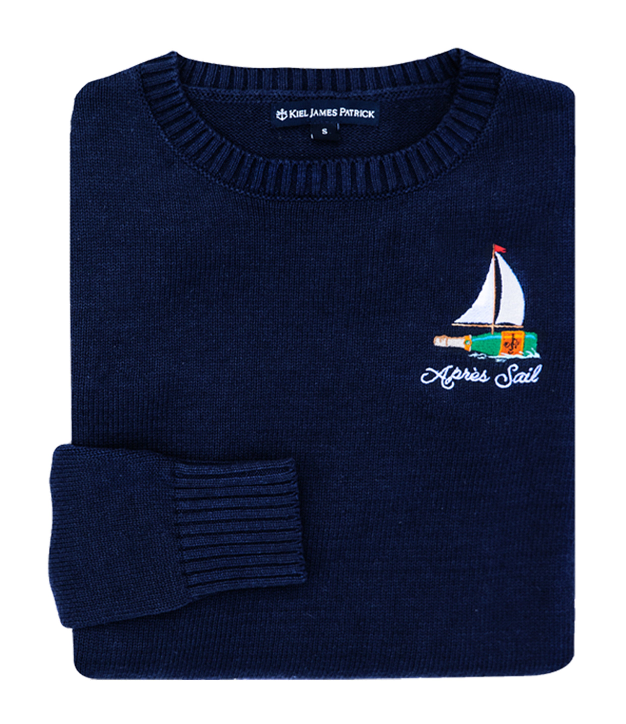 Après Sail Embroidered Sweater in Navy Blue