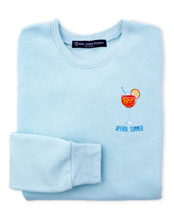 Aperol Summer Sweatshirt- Light Blue