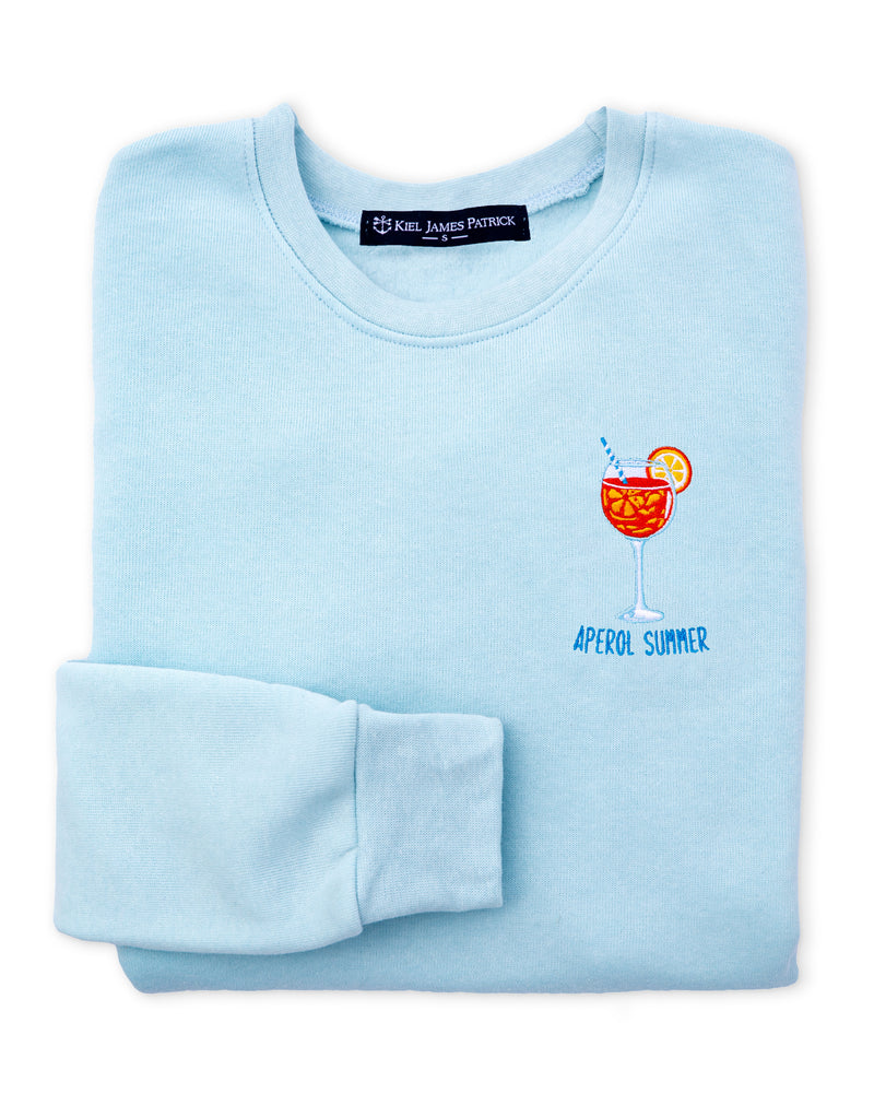 Aperol Summer Sweatshirt- Light Blue