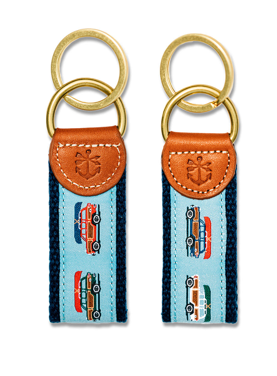 Beach Traffic Ribbon Key Fob
