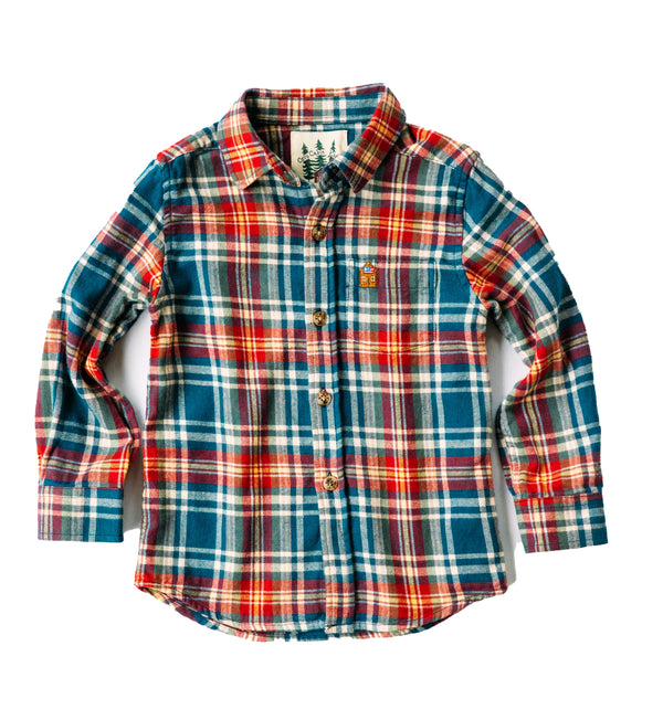 Blue Ridge Mountain Kids Flannel Shirt