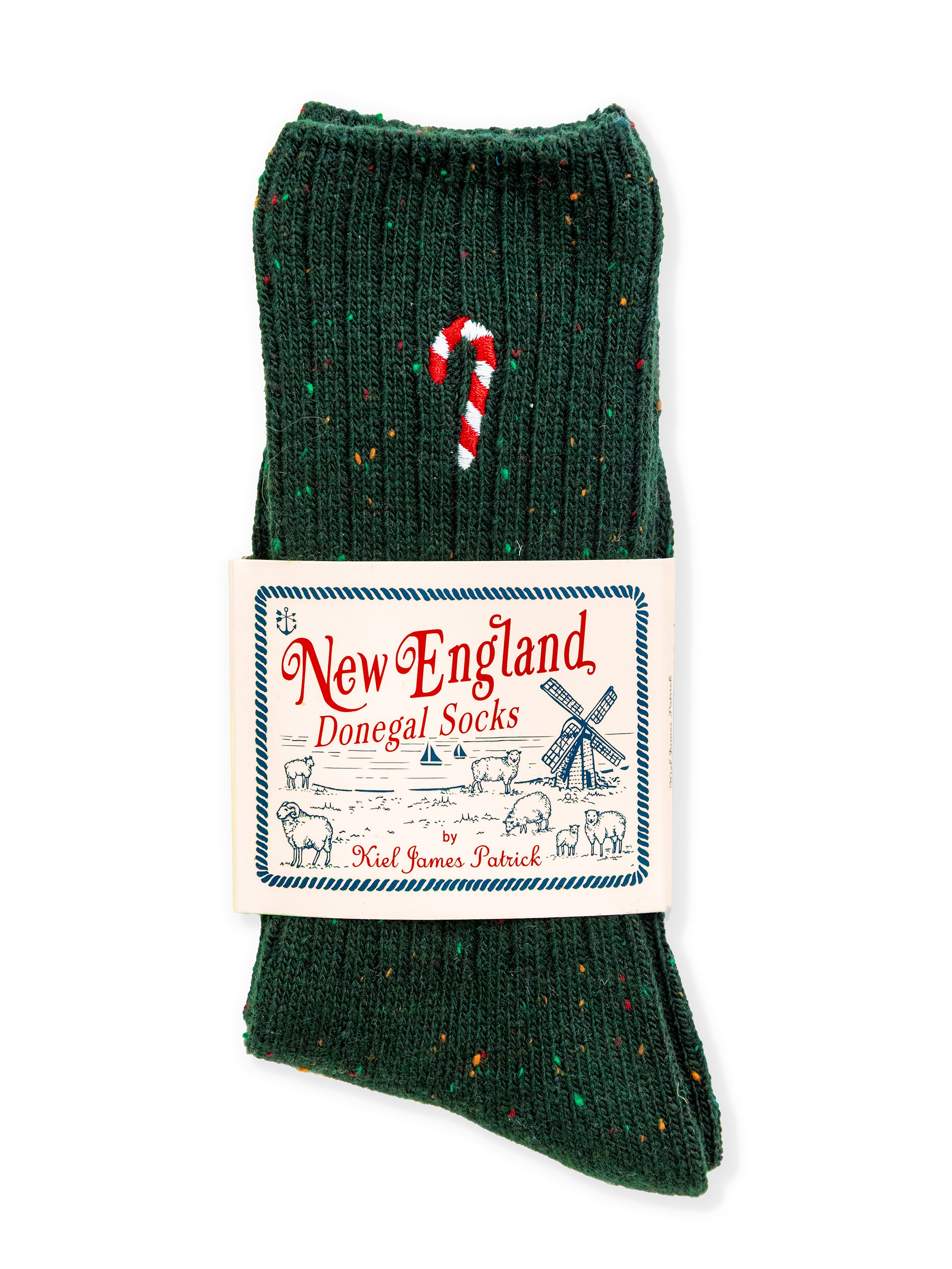 Candy Cane Donegal Socks