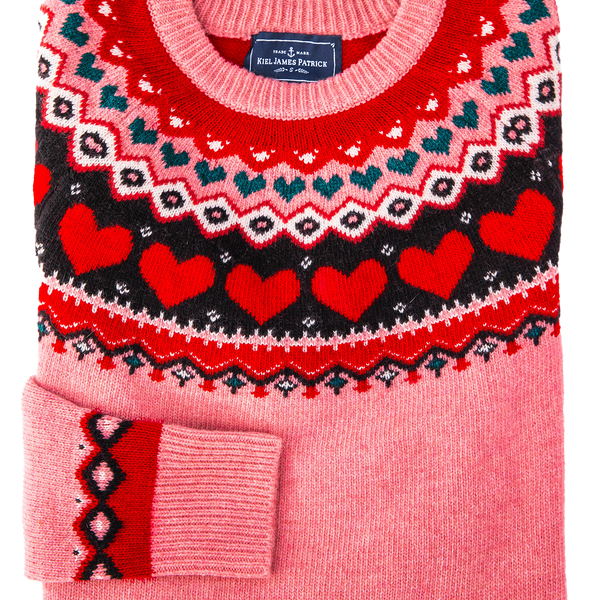 Satinior Knit Patchwork Heart Top Is the Sweetest Winter Sweater
