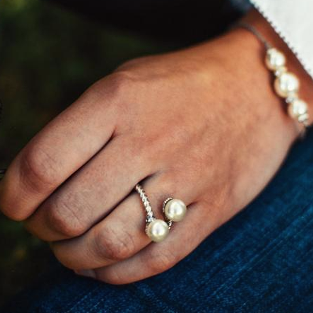 Oysters Rockefeller Silver Ring