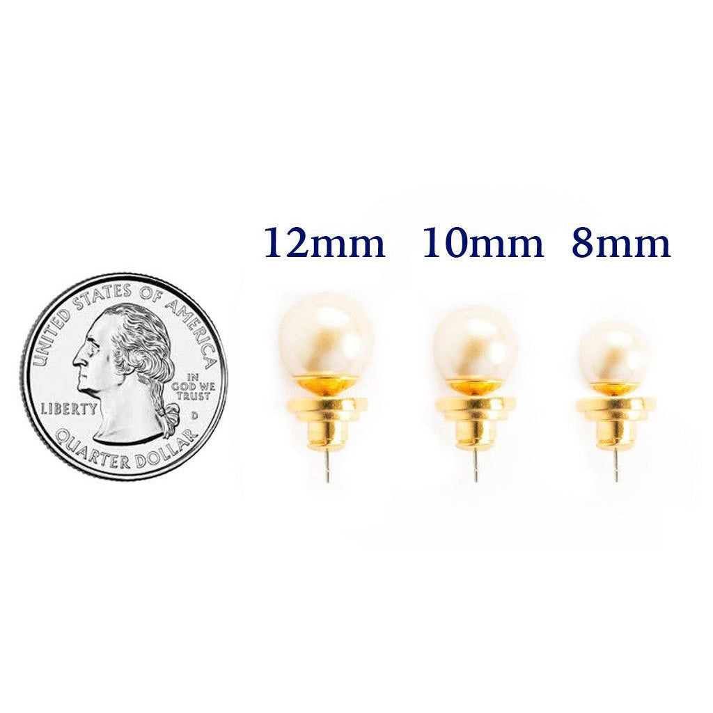 Simple & Elegant Pearl Earrings - 10mm