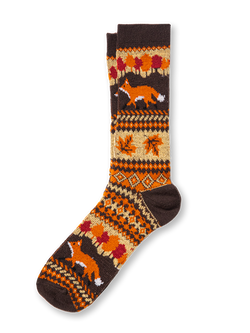 The Fox and the Foliage Socks