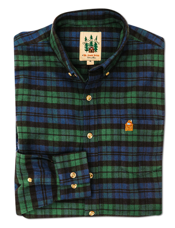 Grandad's Plaid Flannel Shirt - Men's