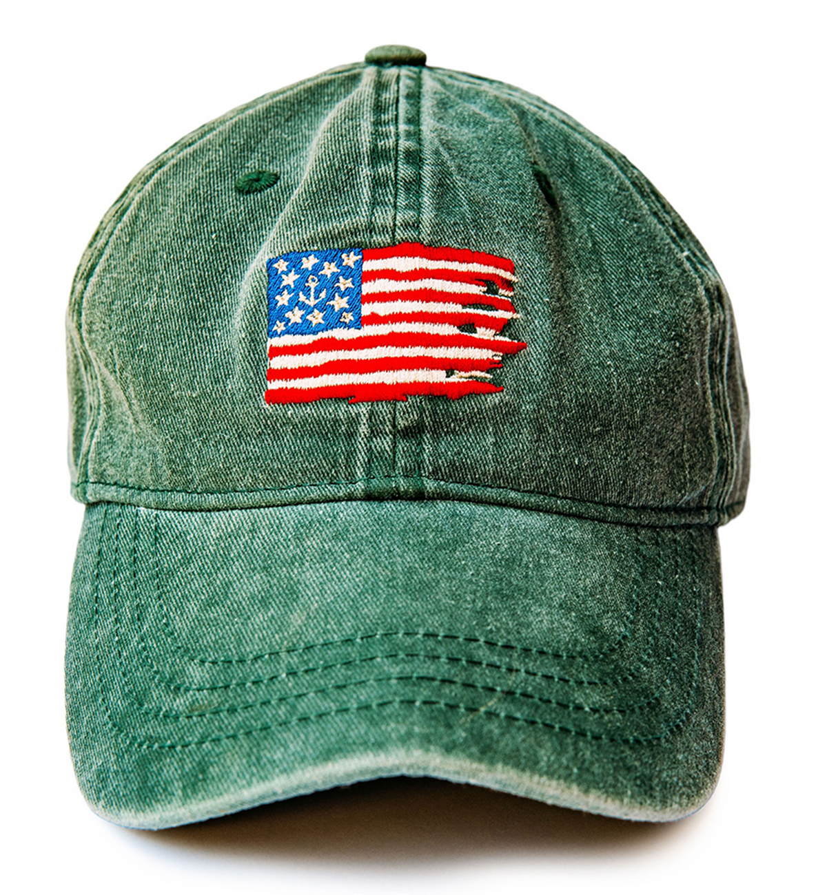 Old Glory Hat in Green
