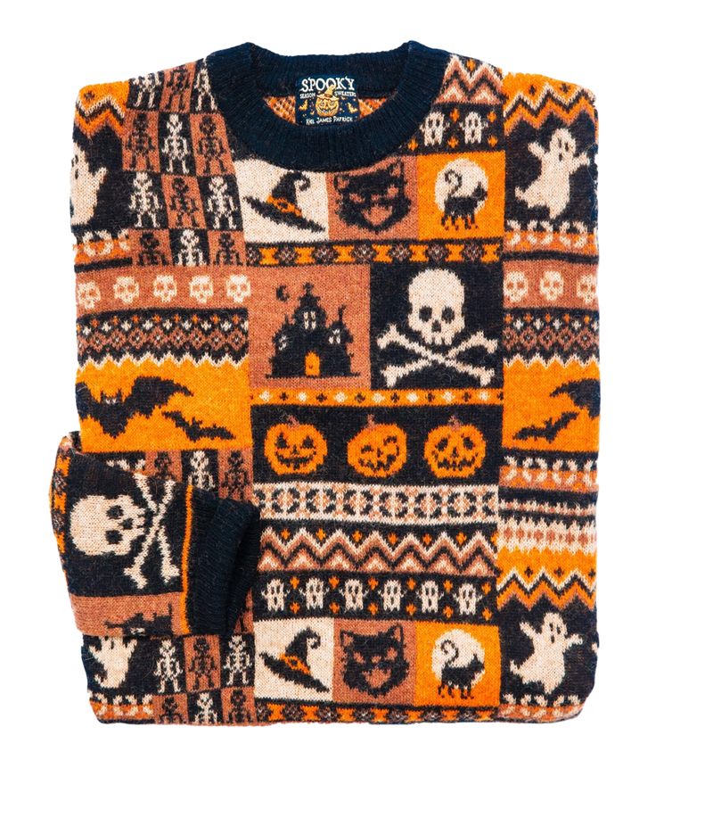 Halloween Patchwork Sweater