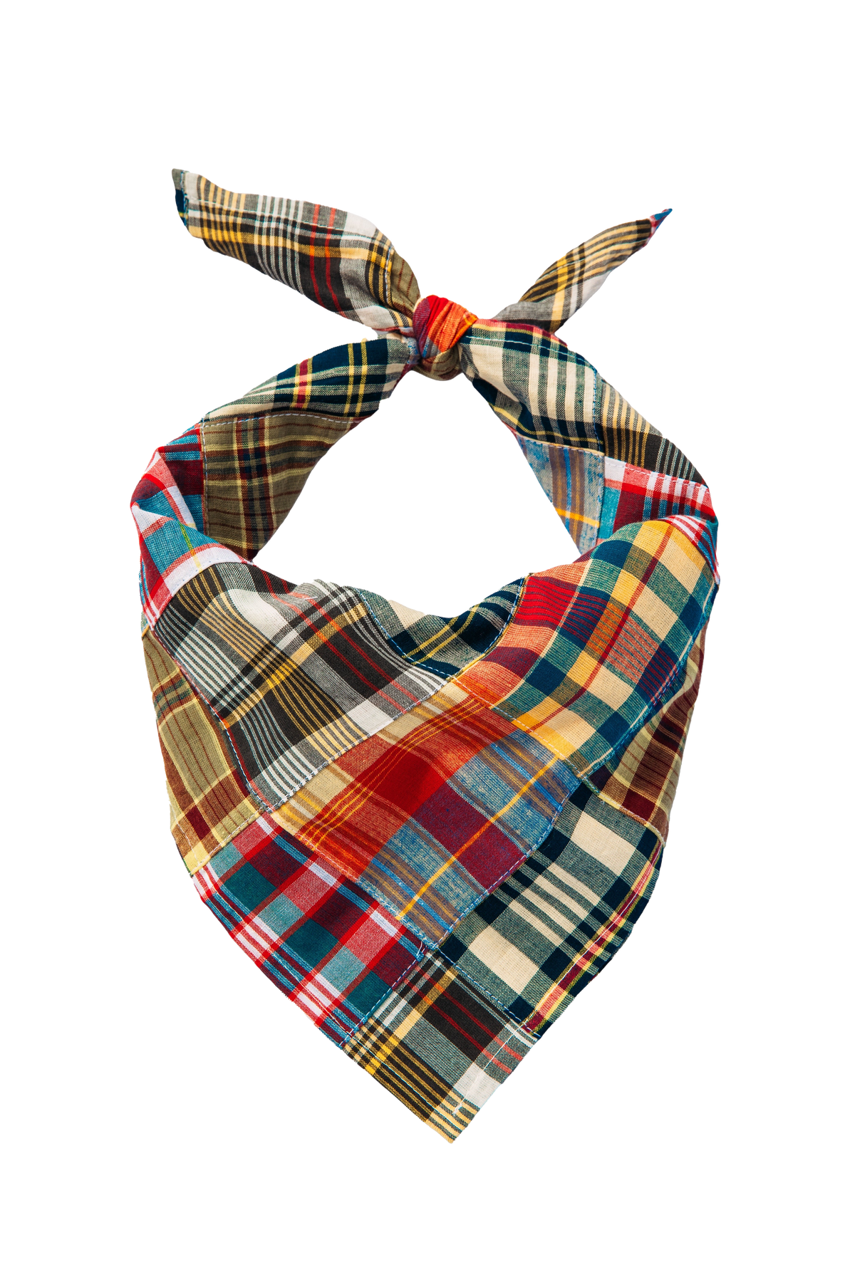 Hyannis Patchwork Madras Dog Bandana