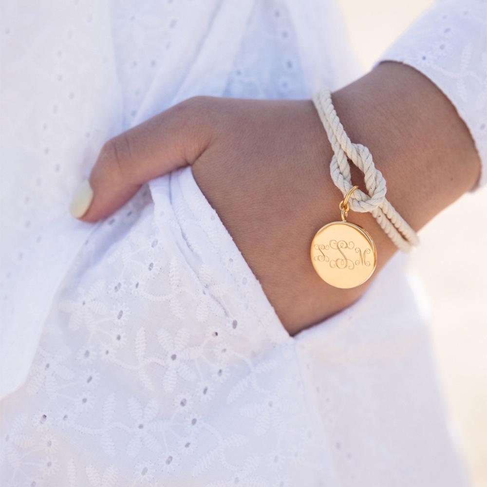 East Hampton Engravable Sailor's Knot Graduation Bracelet