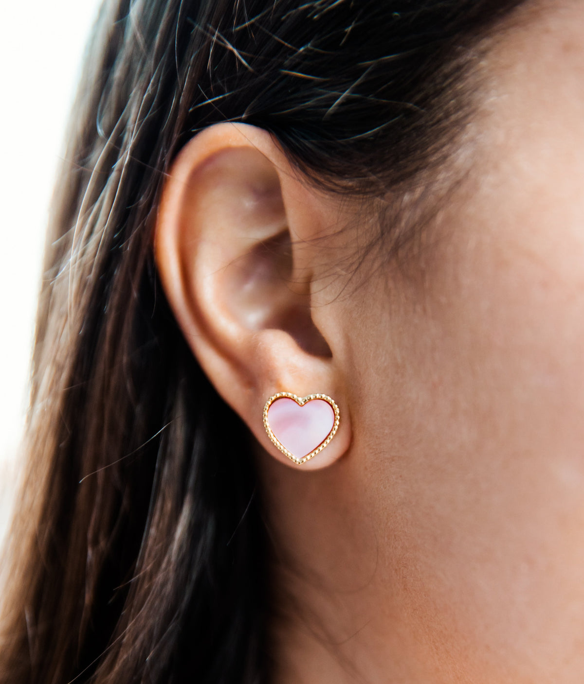 Heart of the Sea Mother of Pearl Earrings