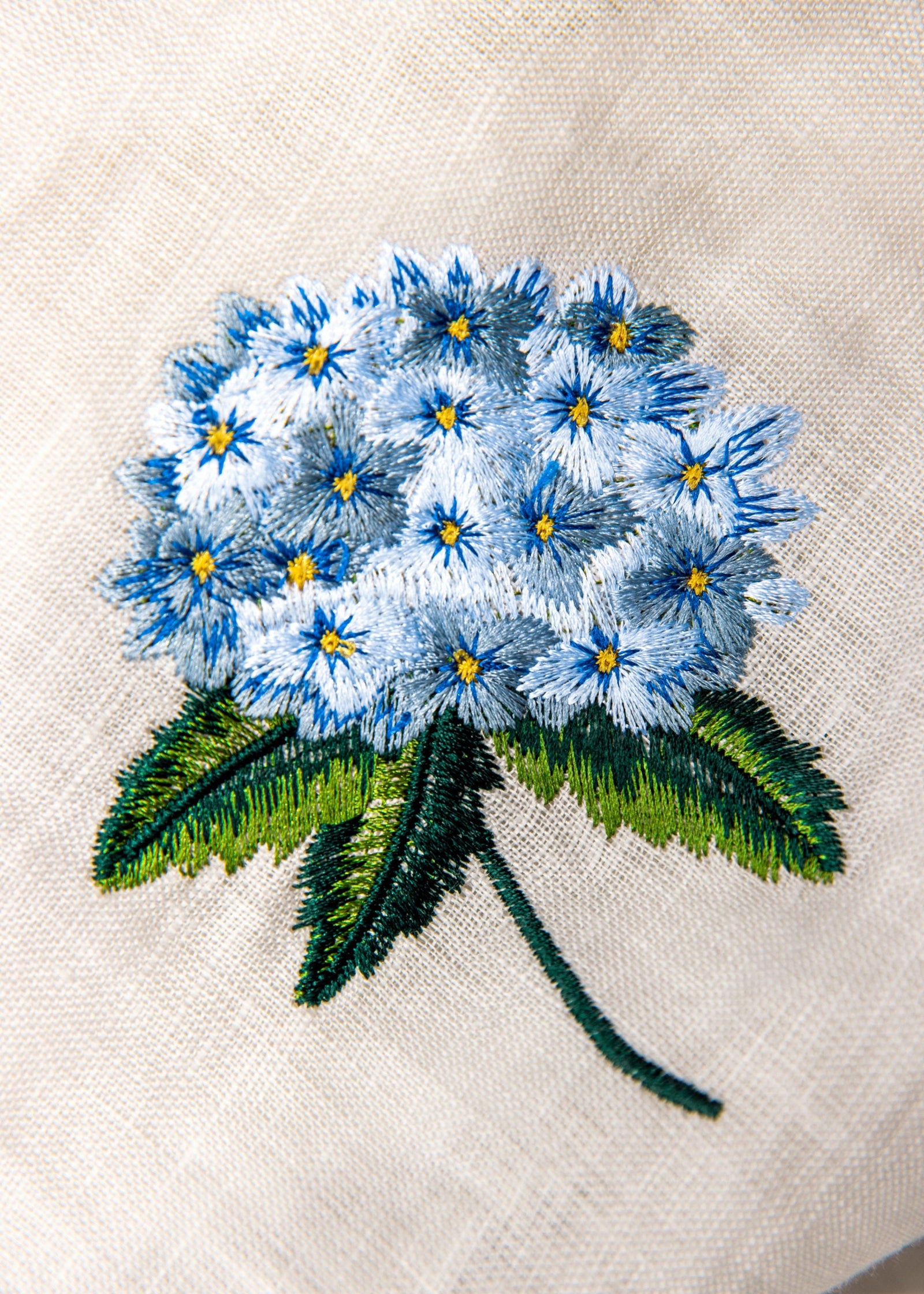 KJP Women's Hydrangea Embroidered Linen Skirt in White – Kiel