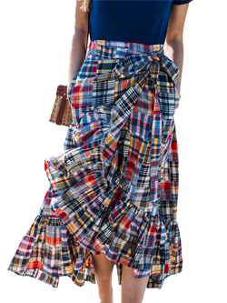 Jacqueline Patchwork Madras Skirt