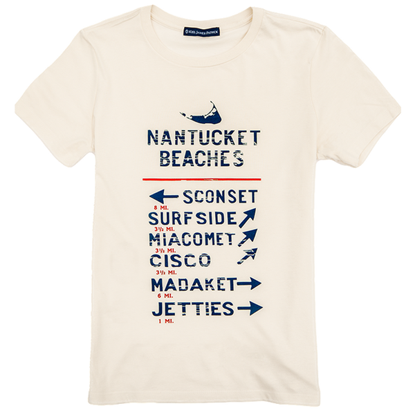 Nantucket Beaches T-Shirt- Women's