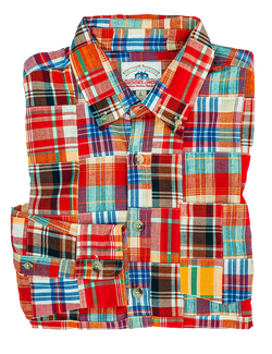 Nantucket Patchwork Madras Shirt Kiel James Patrick Nantucket Patchwork Madras Shirt Kiel James Patrick