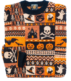 Halloween Patchwork Sweater