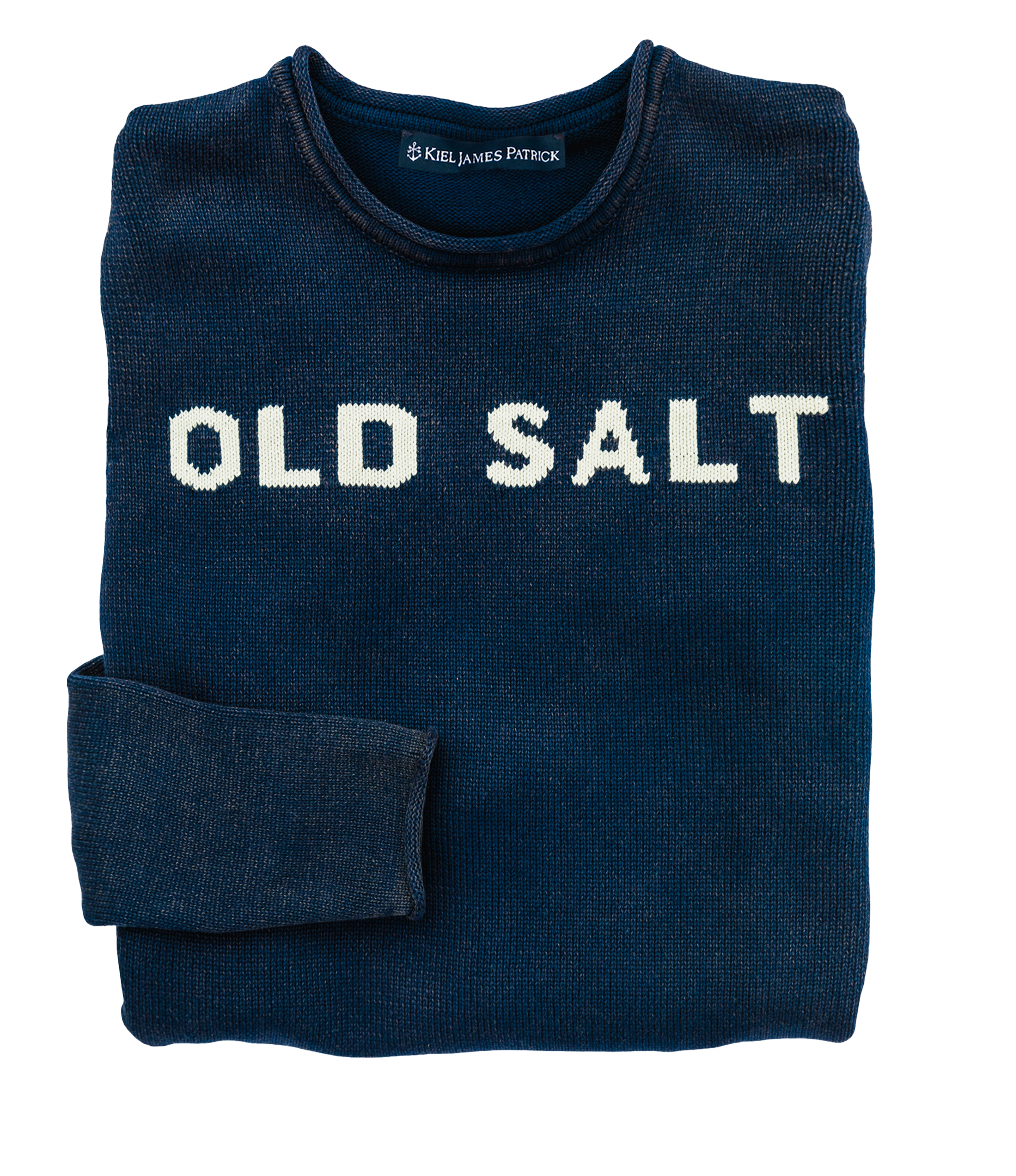 Old Salt Rollneck Sweater in Navy