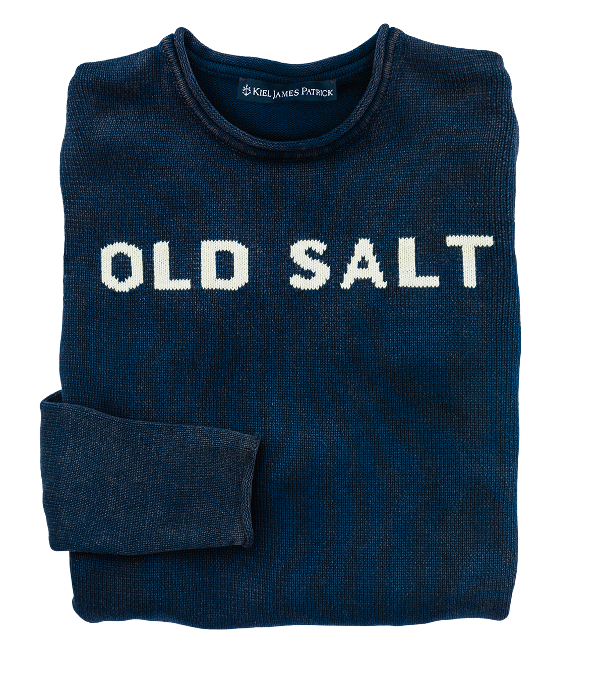 Old Salt Rollneck Sweater in Navy