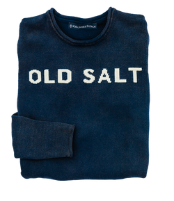 Old Salt Rollneck Sweater Navy