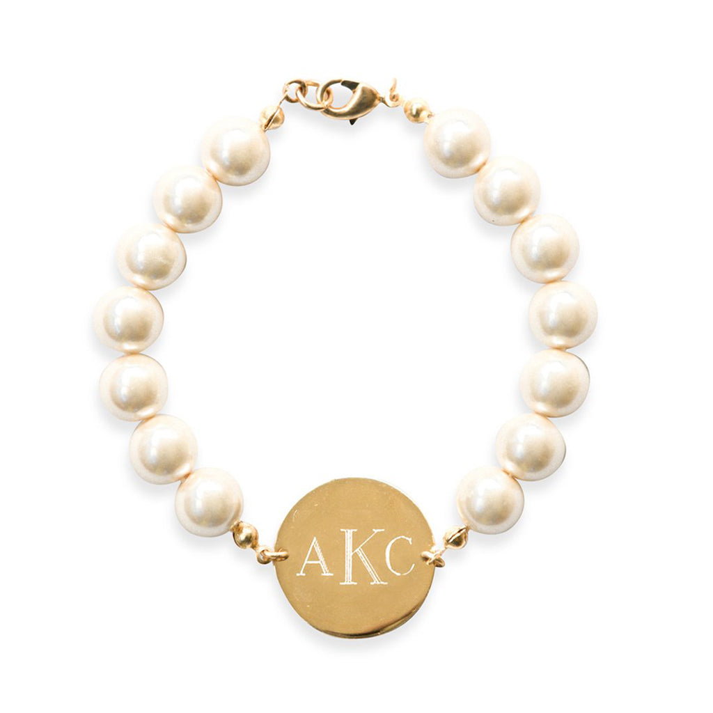 Engravable Pearl Bracelet
