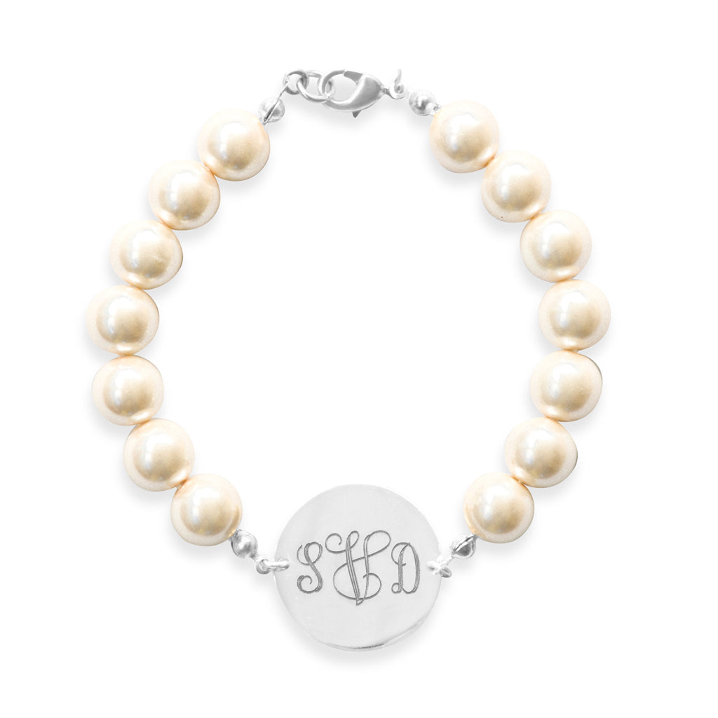 Engravable Pearl Bracelet