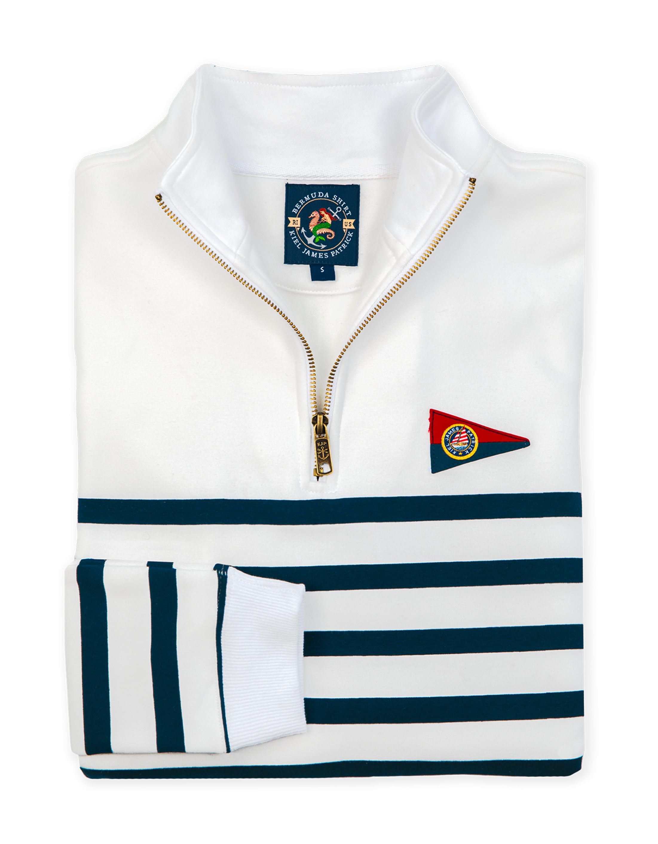 Saltwater Striped Quarter Zip - Men's
