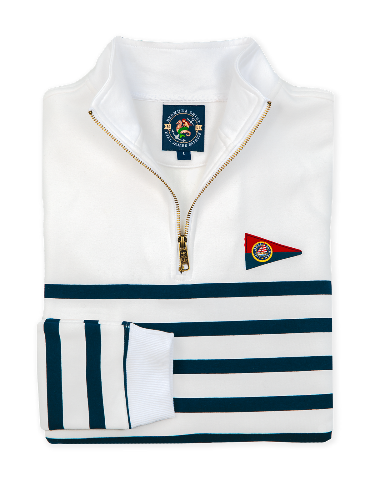Saltwater Striped Quarter Zip - Men's