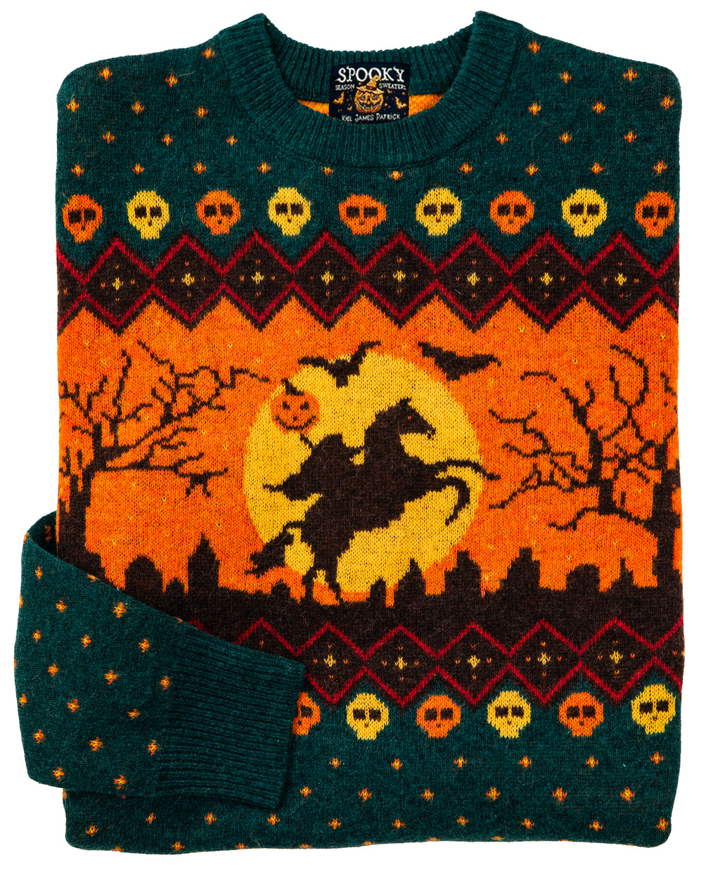 KJP Men's The Legend of Sleepy Hollow Crewneck Halloween Sweater