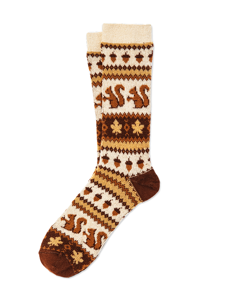 Woodland Squirrel Socks
