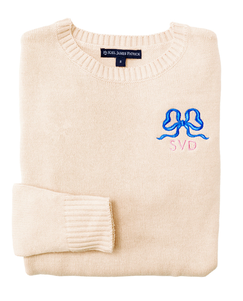 Bow Monogram Sweater