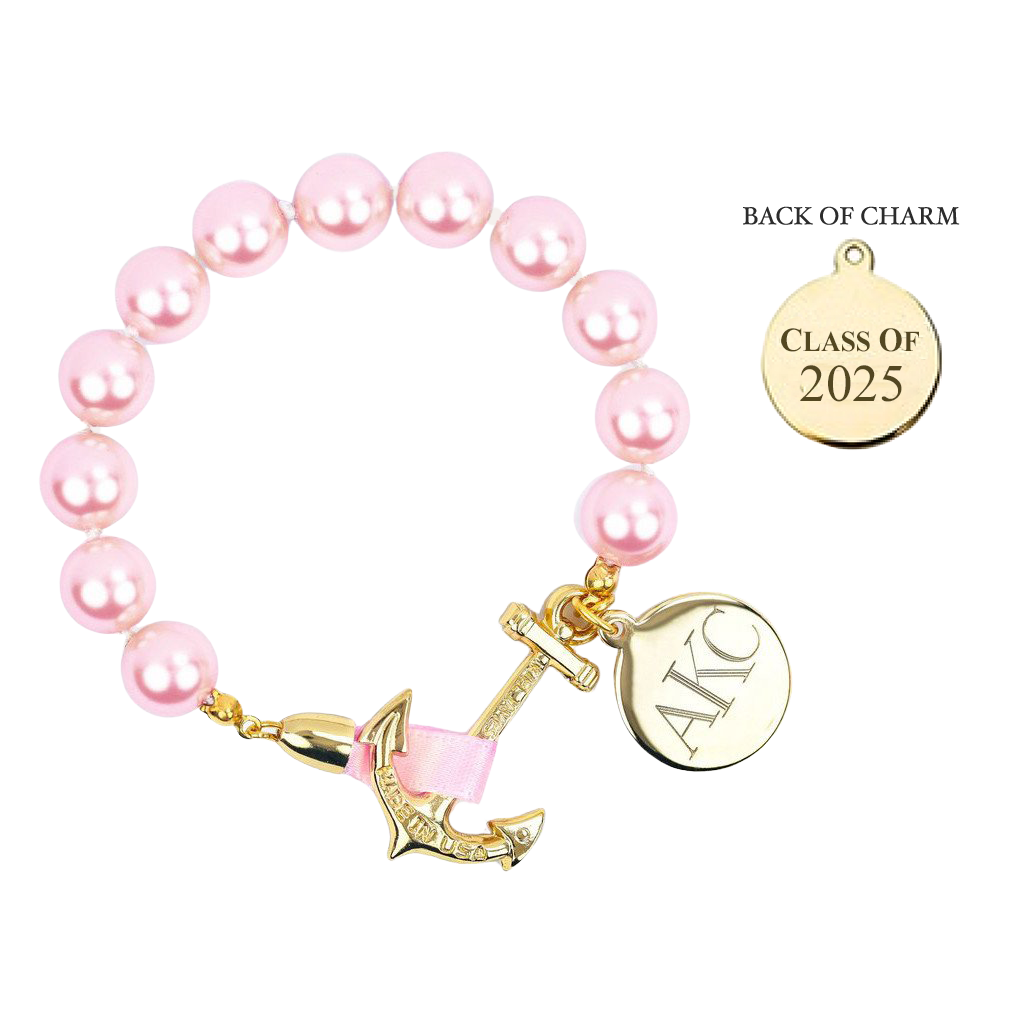 Pink Oyster Engravable Graduation Bracelet