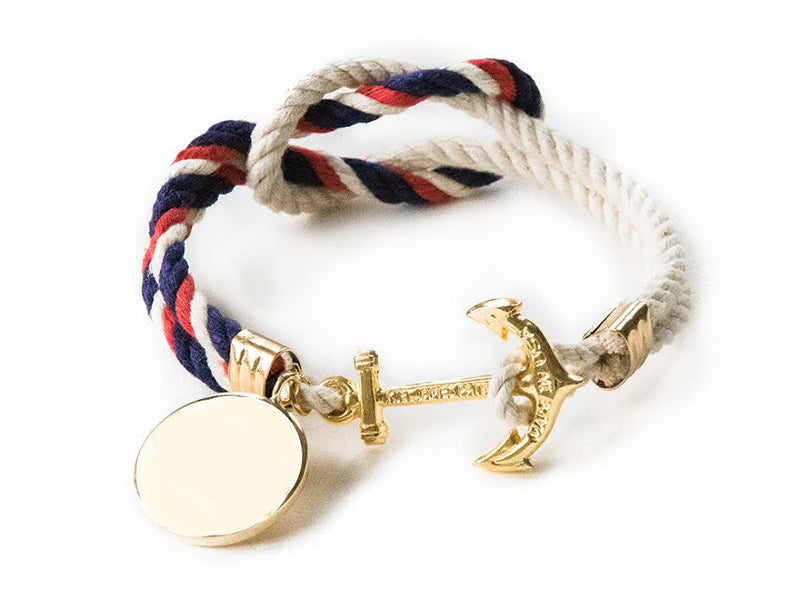 American Classic Charm - Kiel James Patrick Anchor Bracelet Made in the USA