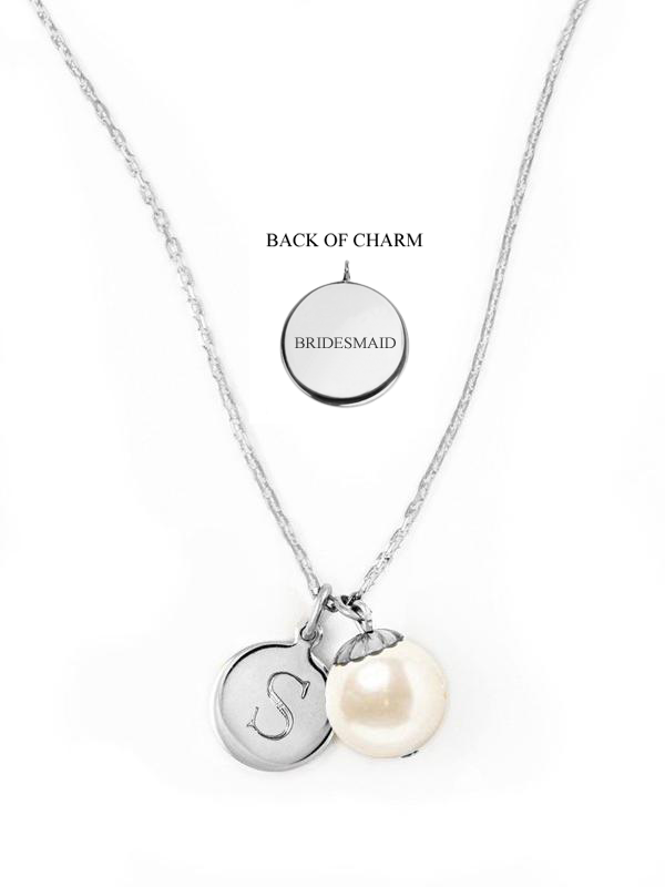 World's Your Oyster Engravable Wedding Necklace