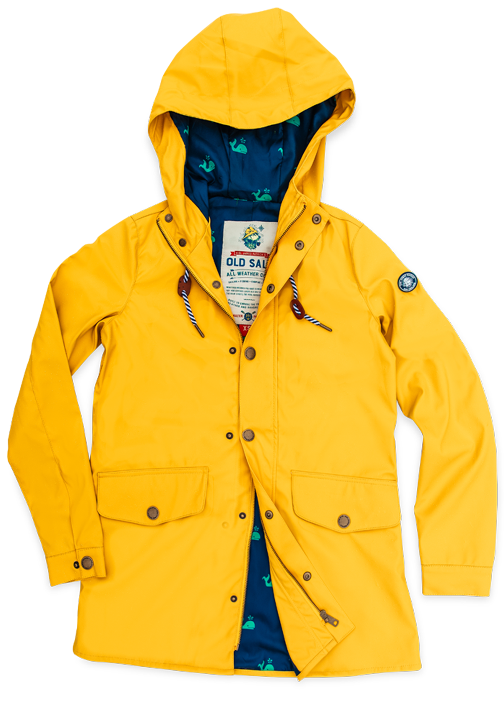 Old Salt Raincoat in Yellow - Women's