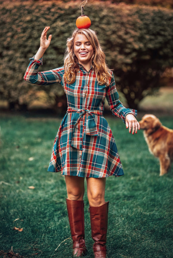 Woodstock Trail Flannel Dress