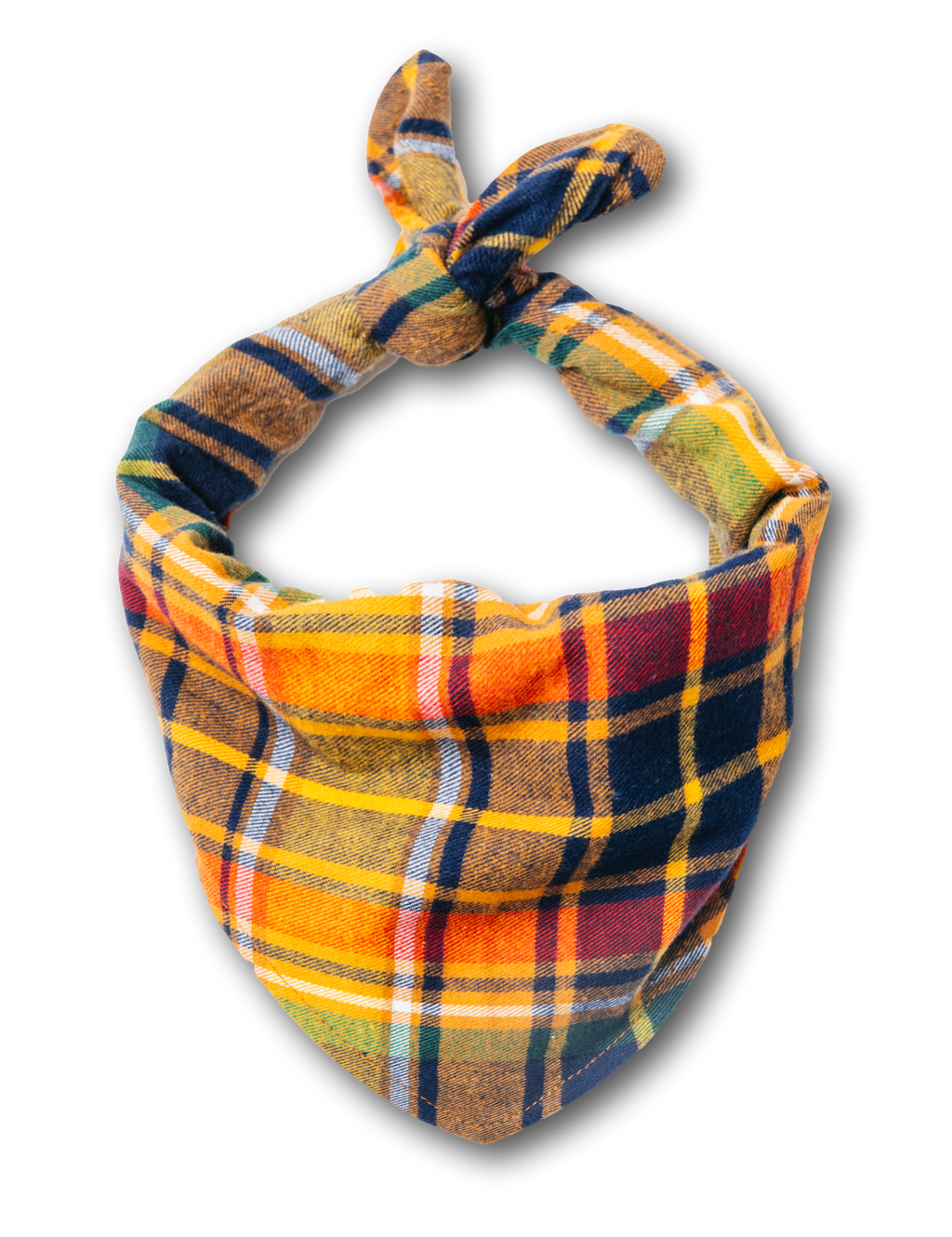 KJP Plaid Flannel Dog Bandana in Yellow, Blue, Orange – Kiel James