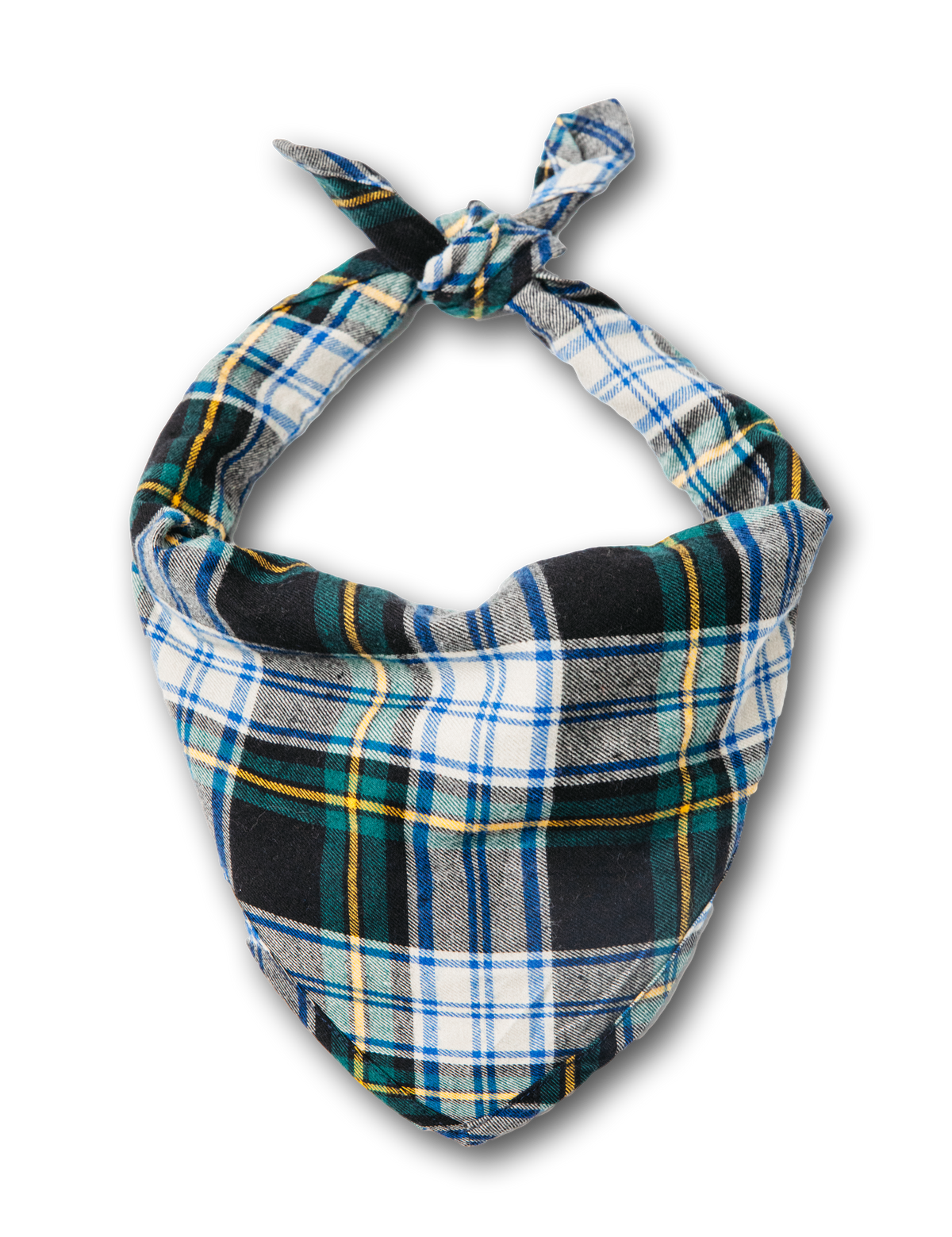 Green Mountain View Flannel Dog Bandana