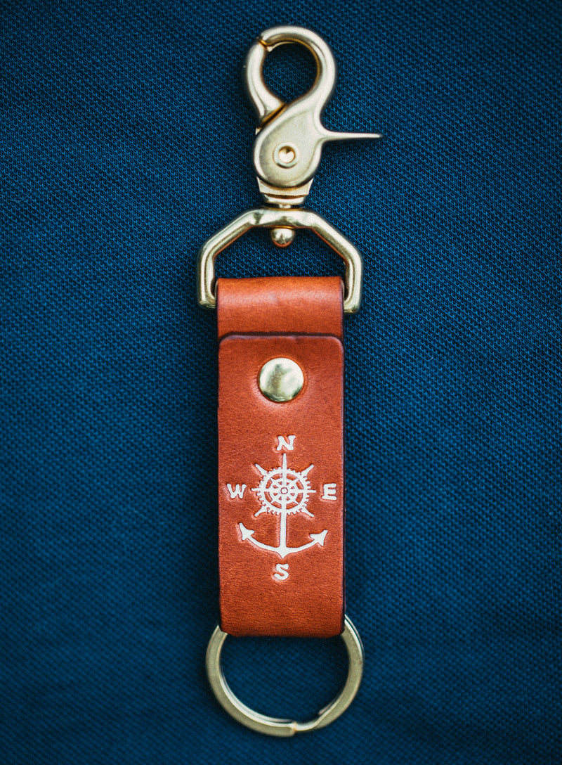 Keys to Adventure - White - Kiel James Patrick Anchor Bracelet Made in the USA