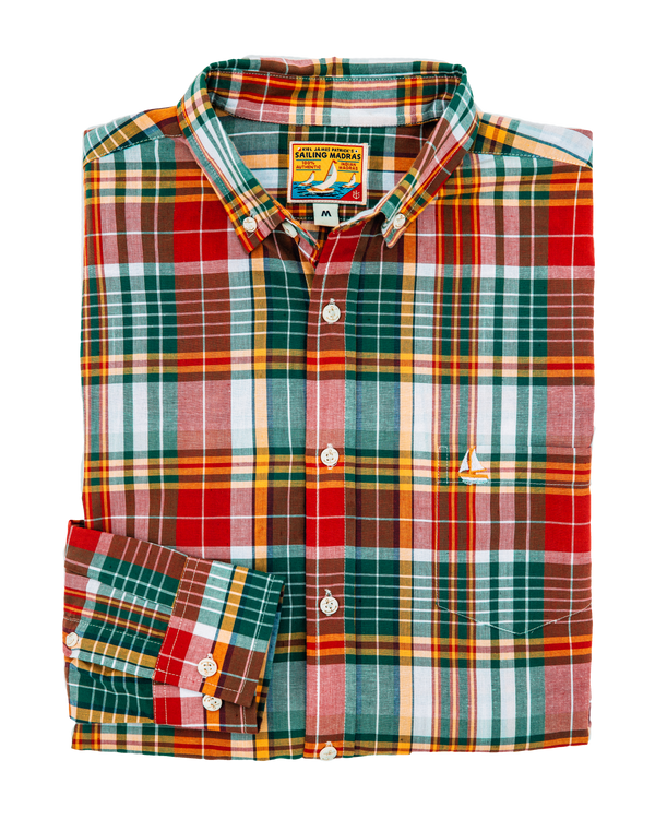 Isles of Shoals Sailing Madras Shirt
