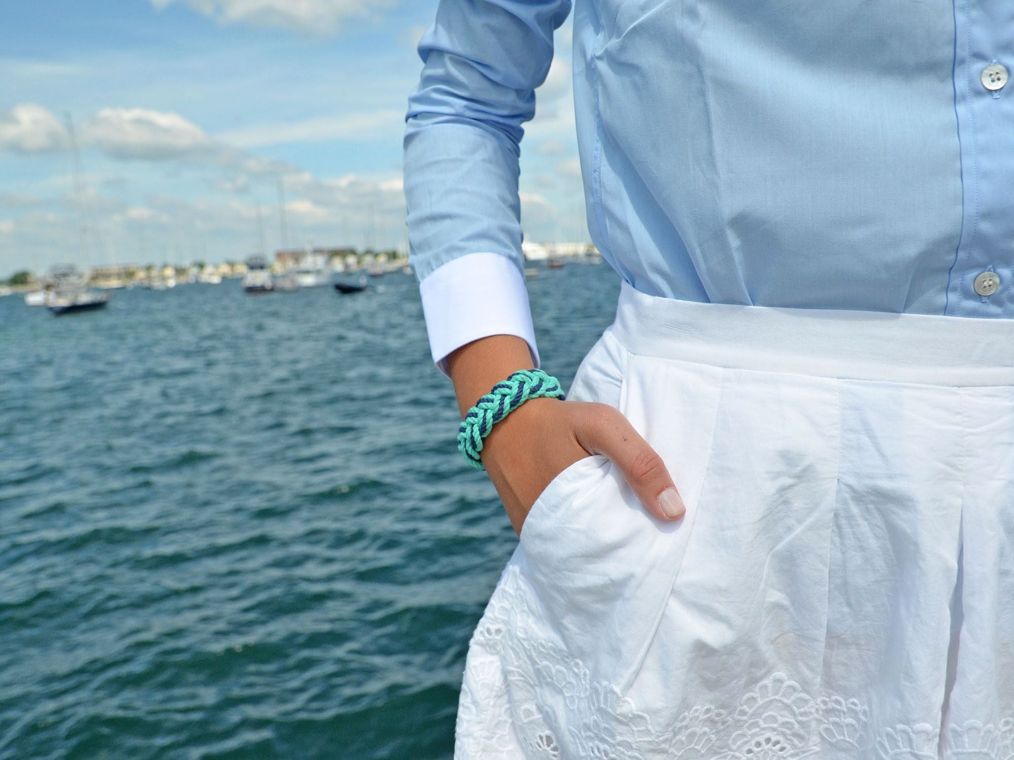 Boatyard Skipjack - Kiel James Patrick Anchor Bracelet Made in the USA