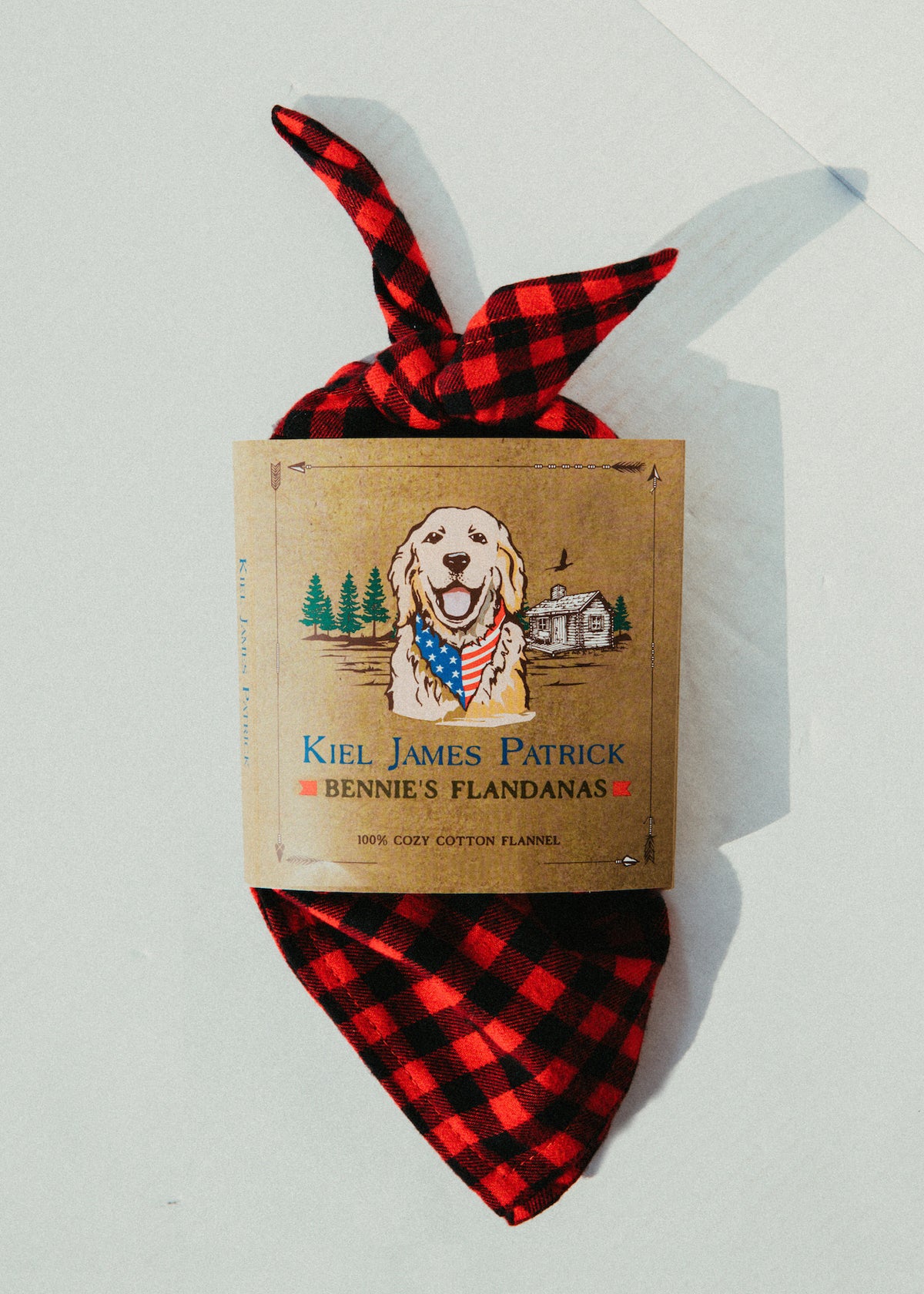 Buffalo Bennie Flannel Dog Bandana