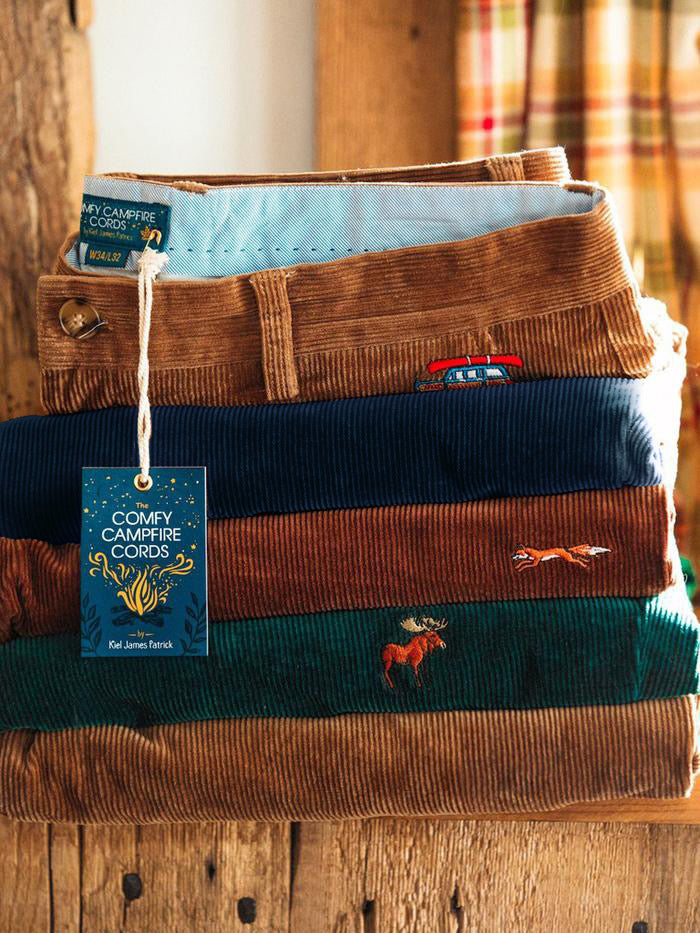 Cozy Campfire Corduroy Pants in Navy