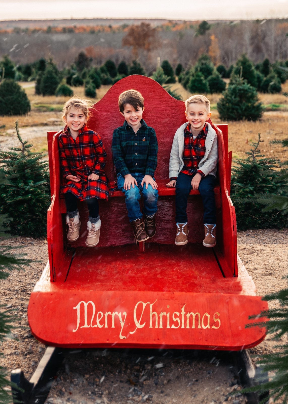 Under the Mistletoe Kids Flannel Shirt