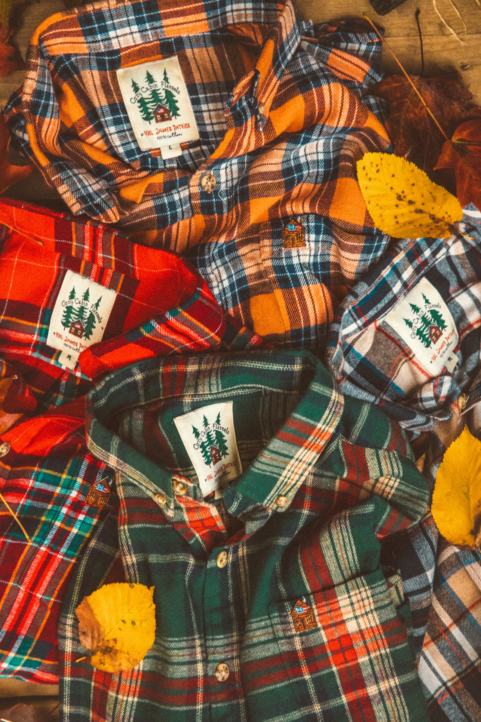 KJP Men's Acorn Harvest Flannel Long Sleeve Shirt – Kiel James Patrick
