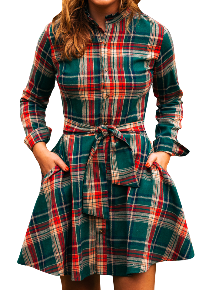 Woodstock Trail Flannel Dress