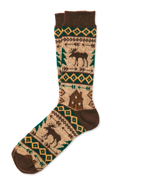 Cozy Cabin Moose Socks – Kiel James Patrick