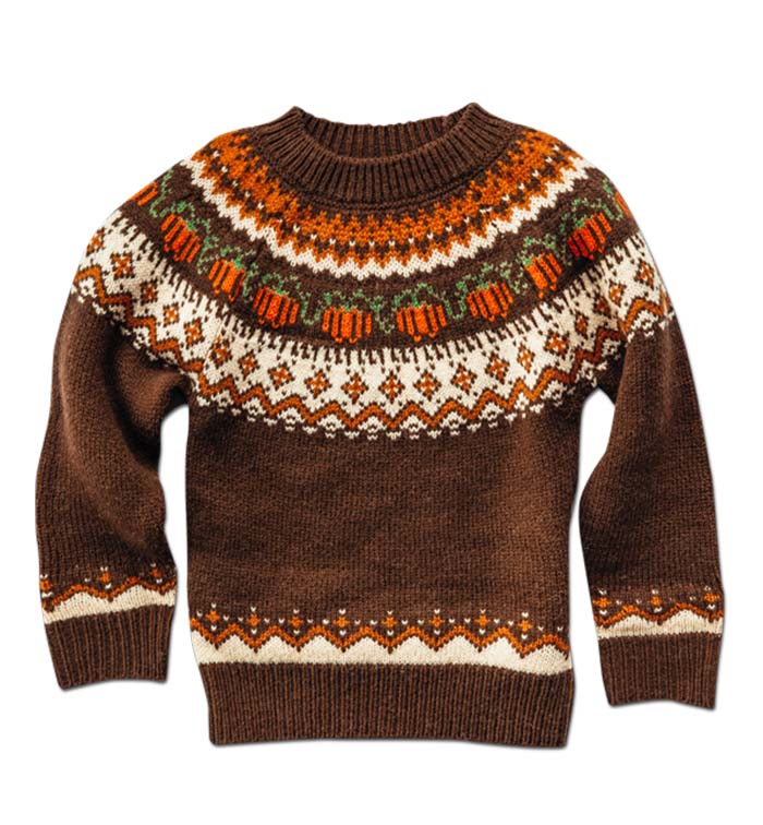 Cozy Pumpkin Sweater - Kids