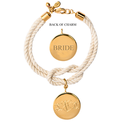East Hampton Knot Monogram Wedding Bracelet